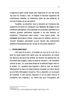 Le vécu psychoaffectif des "immigrés" dans leurs pays d'accueil