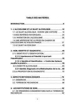 Le sujet alcoolique