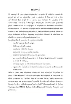 Methodologie de gestion de projet : cours et applications