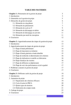 Methodologie de gestion de projet : cours et applications