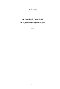 La Poudrière du Proche-Orient