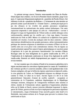 La Poudrière du Proche-Orient
