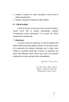 Manuel des Nouveaux etats en Relations Internationales