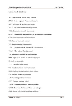 La fiscalité écologique en Tunisie