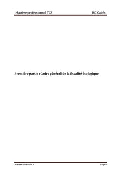 La fiscalité écologique en Tunisie