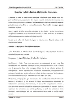 La fiscalité écologique en Tunisie
