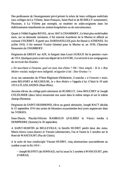 Le CLERGE des DIOCESES de SAVOIE durant la "GRANDE GUERRE"
