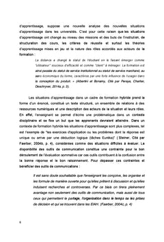 L'appropriation des situations d'apprentissage en ligne
