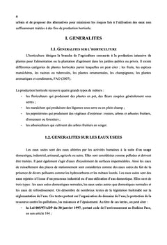Utilisation des eaux usees en horticulture urbaine au Burkina Faso