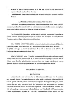 Utilisation des eaux usees en horticulture urbaine au Burkina Faso