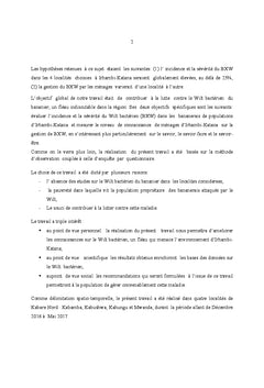 Etude d'Incidence et Severite de Wilt Bacterien du Bananier (BWX)