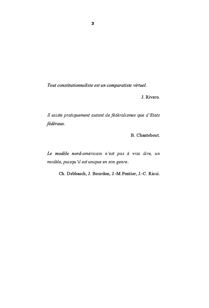 Le fédéralisme congolais à l'épreuve du droit comparé