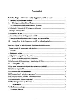 Intégration de développement durable au milieu hospitalier