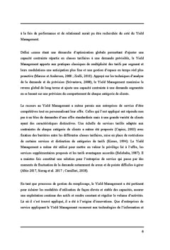 Quand le yield management devient une culture relationnelle