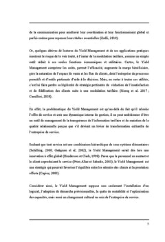 Quand le yield management devient une culture relationnelle