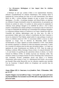 Le Cameroun et ses voisins: particularités de développement et perspectives