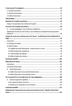 L'intégration de l'oeuvre littéraire au cycle secondaire