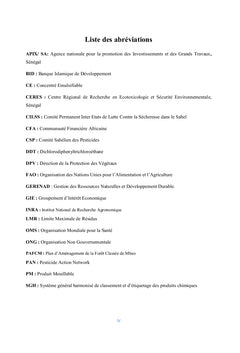 Utilisation des produits phytosanitaires dans le marîchage dans la FCM