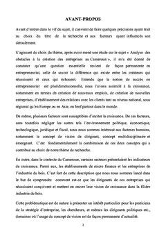Acuité visuelle de l'entrepreneur-dirigeant et croissance de l'entreprise