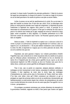 Pratique du témoignage anonyme, sa force probante devant les TPI et CPI