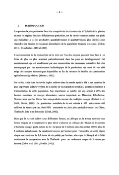 La chaine de valeur riz (oryza sative) dans la plaine de la Ruzizi