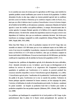 La chaine de valeur riz (oryza sative) dans la plaine de la Ruzizi