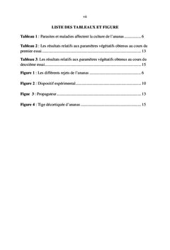 Activation des bourgeons latents de différents rejets d'ananas