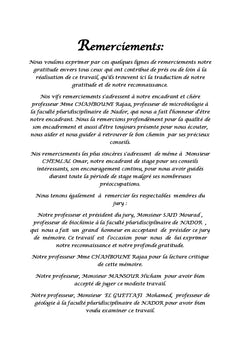 Contrôle microbiologique des denrées alimentaires