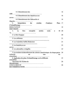 Contrôle microbiologique des denrées alimentaires