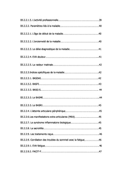 Troubles du sommeil au cours des spondylarthrites