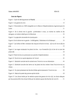 Etude des propriétés larvicides du ricin sur la teigne du chou
