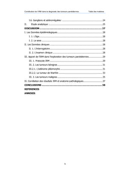 Contribution de l'IRM dans le diagnostic des tumeurs parotidiennes