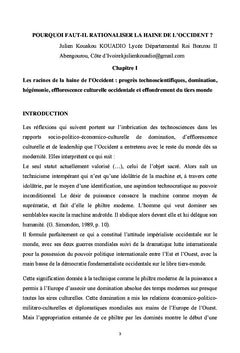Pourquoi faut-il rationaliser la haine de l'occident ?