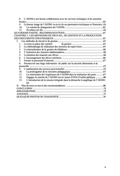 Rapport diagnostique de l'Agence Évangélique de Développement du Mali