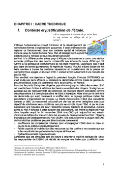 Rapport diagnostique de l'Agence Évangélique de Développement du Mali