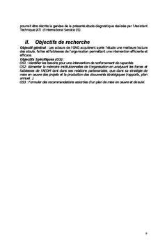 Rapport diagnostique de l'Agence Évangélique de Développement du Mali