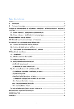 Dette publique et croissance économique