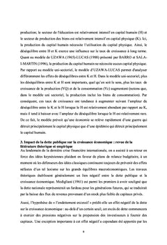 Dette publique et croissance économique