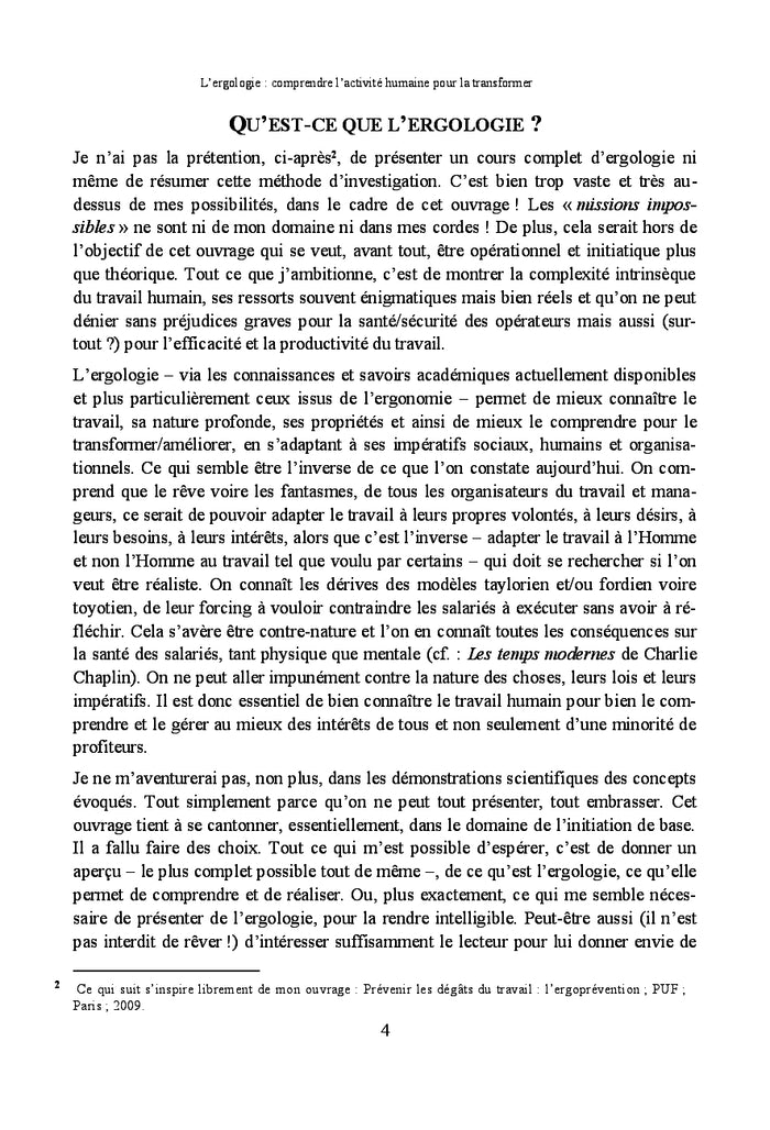 L'ergologie : comprendre l'activité humaine pour la transformer