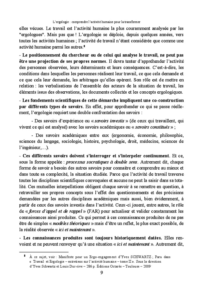 L'ergologie : comprendre l'activité humaine pour la transformer