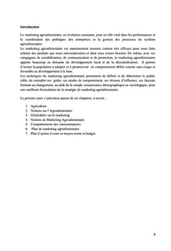 Marketing des Produits Agricoles et Agroalimentaires