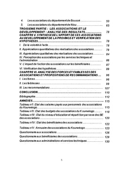 La problématique des associations du Kourwéogo et leur contribution