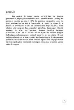 L'acces A l'eau potable