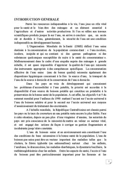 L'acces A l'eau potable
