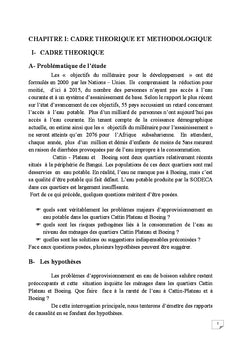 L'acces A l'eau potable