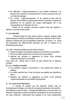 L'acces A l'eau potable
