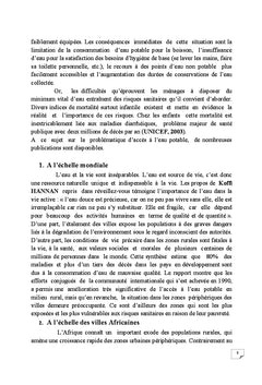 L'acces A l'eau potable