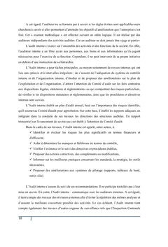 Place de l'Audit Interne et le Contrôle de Gestion dans la Performance