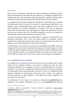 Déploiement du système Lean Manufacturing en industrie alimentaire