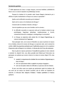 L'expression orale : pratiques et difficultes en classe de FLe